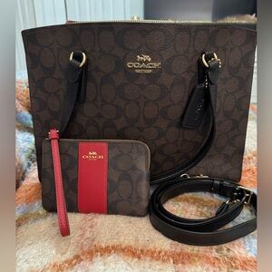 Coach Tatum Handbag and Matching Wristlet